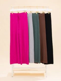 Waffle Textured Lounge Sweater Pants | S - XL Pair W/ Sku48777