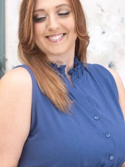 Airflow Sleeveless Ruffle Neck Maxi Dress By DD Design | S-3X -Women Clothing Shop 313e2c74382bed69eb27aaac9df041b5