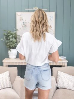 Risen High Rise Distressed Shorts | S-XL -Women Clothing Shop 319dff1318bec62576003986a7020b4c