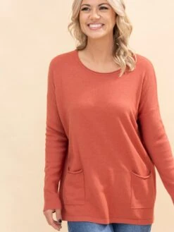 Zenana Viscose Sweater W/ Front Pockets | S/M - L/XL -Women Clothing Shop 3202b65073291e7397155f6d67d4e707