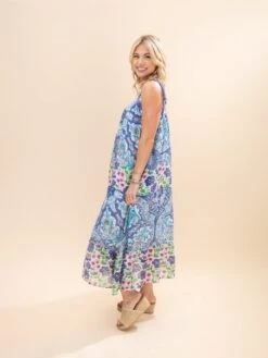 Mixed Print Chiffon Midi Dress W/ Pockets | S-L -Women Clothing Shop 32a885ef84c5a44b42d0cc41c9f10d68