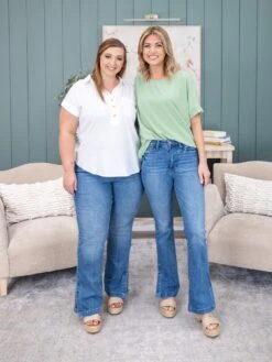 Judy Blue High Waist Tummy Control Vintage Wash Side Slit Slim Boot | 0-20