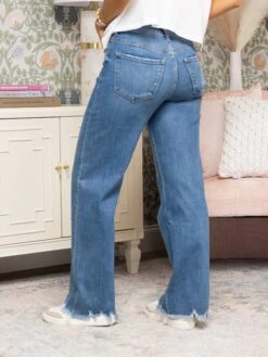 Lovervet Ultra High Rise Loose Fit H-Line Uneven Raw Hem Jeans | 0-22 -Women Clothing Shop 32e4aae1d1132259621ca6a0cdf101a8