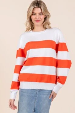 Stripe Knit Sweater | S - 3XL GeeGee