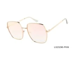 Oversized Square Metal Frame Sunglasses