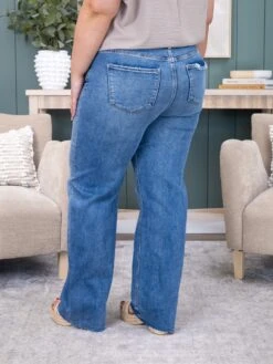 Risen High Rise Wide Baggy Jean | 0-3X -Women Clothing Shop 345563f6e5165441d934876edfa506db