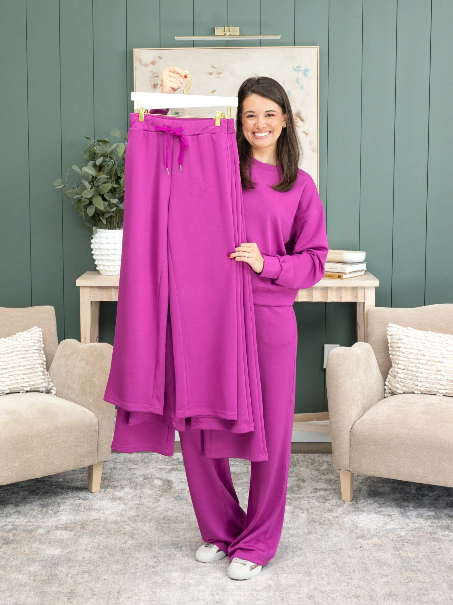 "Luxe Scuba" Wide Leg Pants (3 Inseams) By DD Design | S - 3XL Pair W/ Sku54949 3 "Luxe Scuba" Wide Leg Pants (3 Inseams) By DD Design | S - 3XL Pair W/ Sku54949 - Image 3