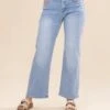 Mica Denim Mid Rise Loose Fit Straight Jeans | 0-15