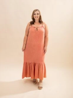 Ruffle Cotton Gauze Maxi Dress | S-L -Women Clothing Shop 34f2c8c609ef512abe127af7dd9a6db5