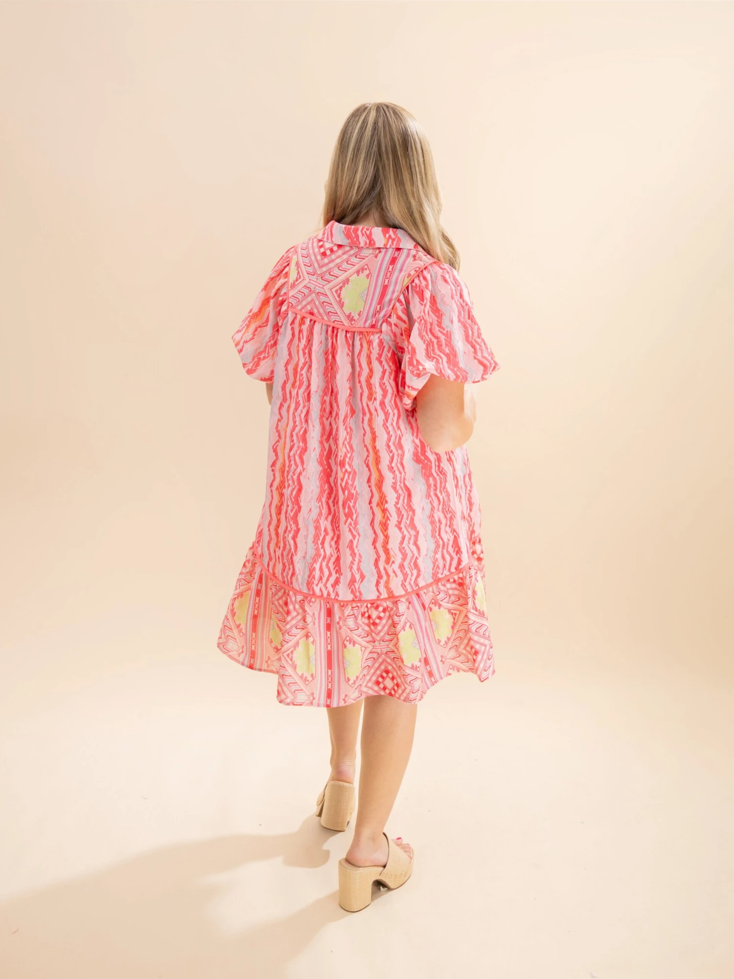 Mixed Abstract Print Dress | S-L 4 Mixed Abstract Print Dress | S-L - Image 4