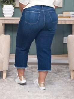 Judy Blue High Waisted Button Fly Destroy Hem Crop Wide Jean | 0-24 -Women Clothing Shop 35742cbaa1eb7f28574e10c43d1418ff