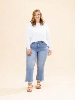 Mica Denim High Rise Crop Flare Jeans | 0-22 -Women Clothing Shop 3666c8a62080b886e52746cee1aba4e2