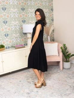 Collared A-Line Tiered Button Maxi Dress | S - 2XL -Women Clothing Shop 37001fbf7381c8af7dab9ccd255816a1