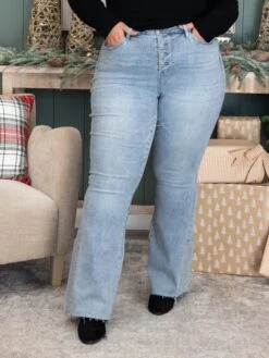 Judy Blue Mid Rise Rhinestone Side Panel Detail Flare Jeans | 0-24 -Women Clothing Shop 3754983654f757ae1ae6b2cf5f73b9a3