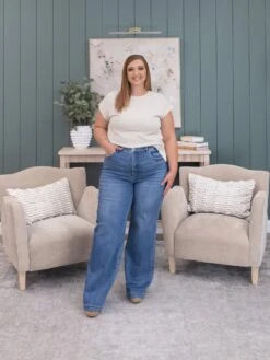 Risen Tummy Control High Rise Wide Adjustable Waist Band Jeans | 0-3X 14 Risen Tummy Control High Rise Wide Adjustable Waist Band Jeans | 0-3X -Women Clothing Shop 375b6a9c9e4d50a99ab51ac118b4f510