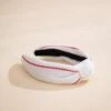 Knotted Headband With Red Stitch Detail