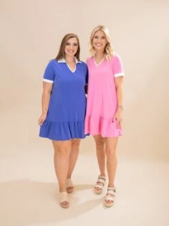 Premium Modal Polo Neck Ruffle Hem Smock Dress | S-L Backyard BBQ -Women Clothing Shop 392e7fd17f830a05f5d44e79eb79a316