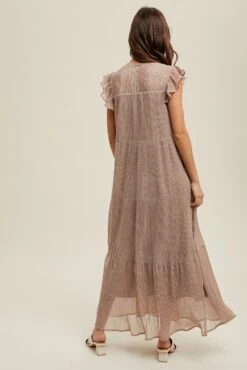 Tiered Lurex Pleated Maxi Dress | S-L Wishlist -Women Clothing Shop 394085d07a78343d6936cea603a383cb