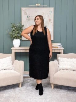 Sleeveless Mohair Maxi Dress | S - L Easel Christmas