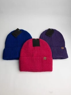 Solid Ribbed Cuff Beanie