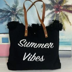 Summer Vibes Canvas Tote - Lake Life *Final Sale*