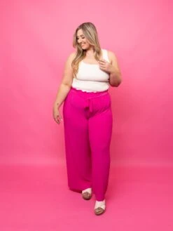 Pleated Wide Leg Pant W/ Adjustable Waist | S - XL -Women Clothing Shop 3cc5649d904b6ddb9025316825a9801c 1