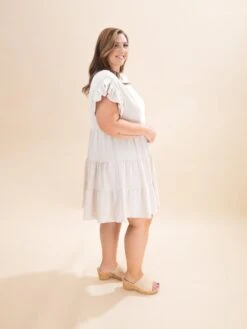 Airflow Ruffled Smocked Sleeve Tiered Dress | S-2XL -Women Clothing Shop 3ccc59804c862262bd14efe54e0a7586