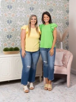 Risen Mid-Rise Crop Flare Button Down Jeans | 0 - 3X