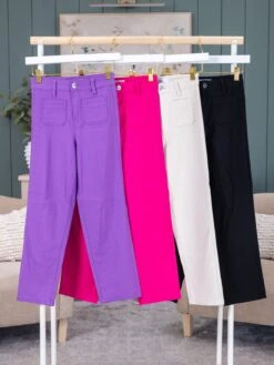 YMI Hyperstretch High Rise Crop Straight Leg Pants | S - 3X -Women Clothing Shop 406d9e4e1de877e65285fe47eb595348