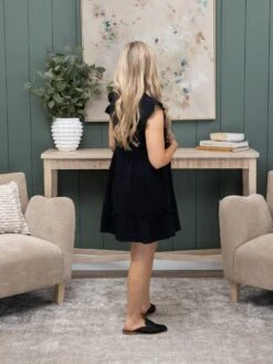 V-Neck Ruffle Sleeve Tiered Woven Dress | S - L -Women Clothing Shop 409756fe379d2ee0d5f44d5927caf8d0