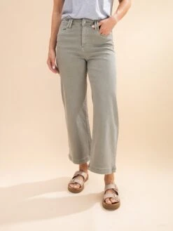 Mica Denim Super High Wide Cropped Utility Jean | 0-15