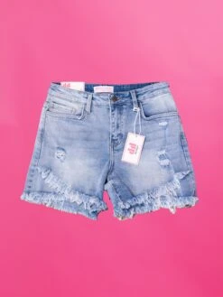Diva Denim High Rise Tulip Fray Hem Short| S-3XL -Women Clothing Shop 4299c8647c11268be3f6d1ba7e611f9c
