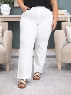 Mica DenimHigh Rise Wide Leg W/Raw Hem Jean | 0-15 -Women Clothing Shop 433052eac389a8eb05b4482e9383670f