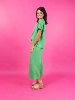 Textured Drawstring Waist Cropped Pants | S - 3X Set W/ Sku51308 -Women Clothing Shop 445ae098f3fc0268f4b9b60a79c617ac