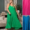 Pleated Maxi Dress | S-L