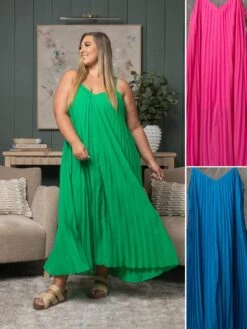 Pleated Maxi Dress | S-L