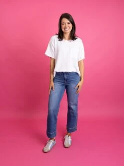 High Waist Cropped Wide Leg Jeans | 0-3X -Women Clothing Shop 45778f355b1350b9774d6c4c4d7712fd