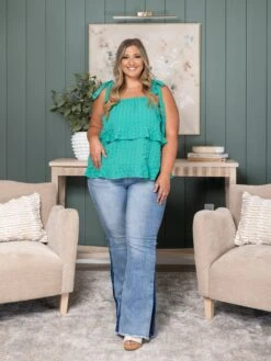 Risen High Rise Ankle Flare Side Shadow Seam Detail W/ Slit Jeans | 0-3X -Women Clothing Shop 463d2cbc9bebaae026a64a7af4b11796