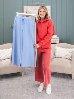 Lived In Wide Leg Crop Garment Washed 27" Pants By DD Design | S - 3XL -Women Clothing Shop 46809f0ee34758b83e632479ecc43283