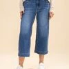 Judy Blue Midrise Wide Crop Vintage Pockets & Wide Hem Jean | 0-24