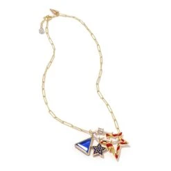 Red, White, Blue Necklace Erimish