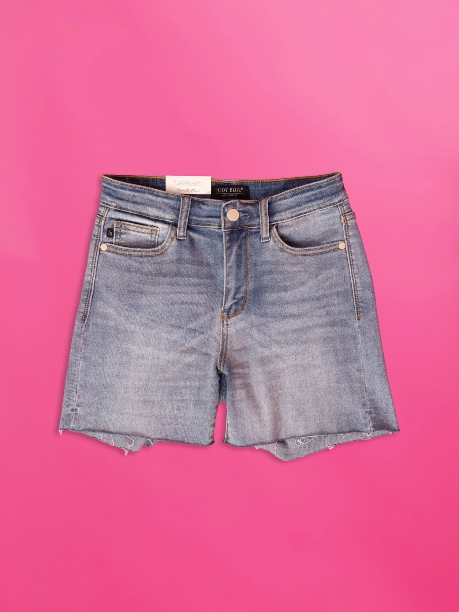 Judy Blue Mid Rise Cut Off Shorts |S-3X 4 Judy Blue Mid Rise Cut Off Shorts |S-3X - Image 4