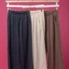 Cable Knit Elastic Waistband Wide Leg Pants | S - XL Set W/ Sku54522