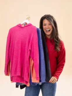 Zenana Hooded Luxe Hacci Sweater | S/M-2X/3X -Women Clothing Shop 47d054920eb762f8ba9d7feacaff7708