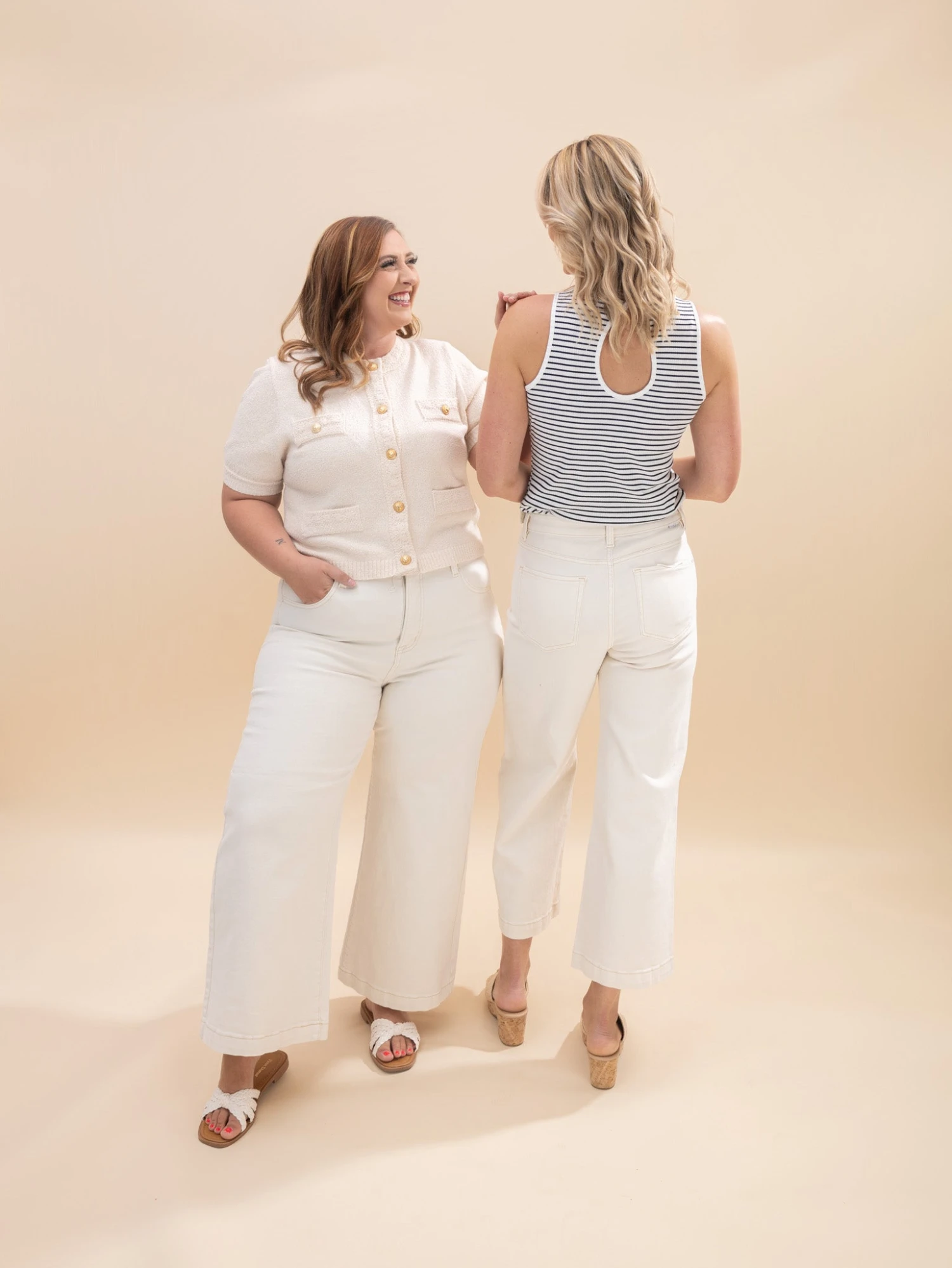 Risen Tummy Control High Rise Wide Adjustable Waistband Jeans | 0-3X 3 Risen Tummy Control High Rise Wide Adjustable Waistband Jeans | 0-3X - Image 3