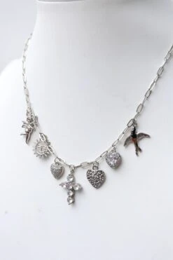 Multi Charm Necklace -Women Clothing Shop 4888dbd0fa9014eb2232bffa88daf240