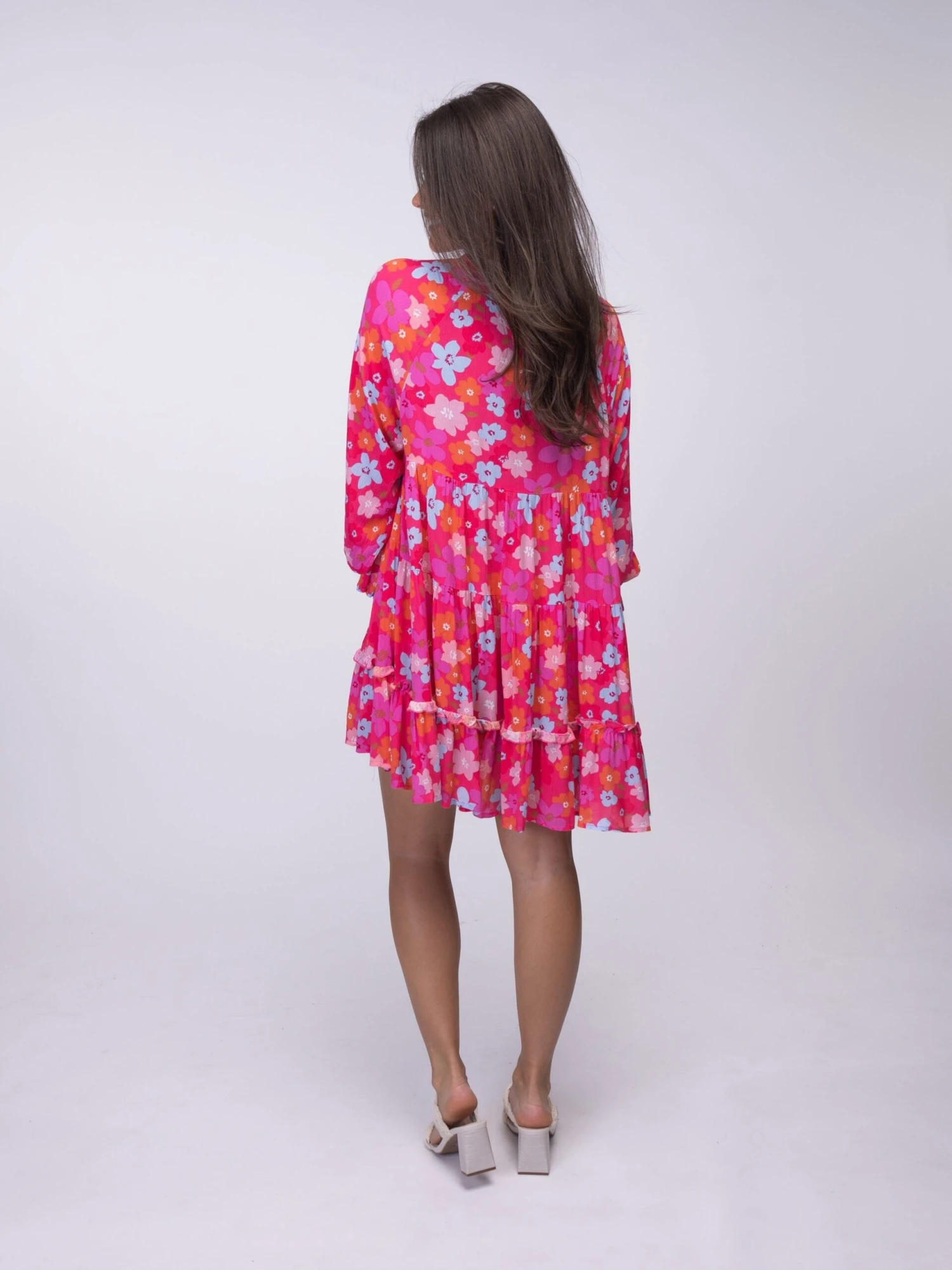 Round Neck Floral Babydoll Dress | S - XL 7 Round Neck Floral Babydoll Dress | S - XL - Image 7