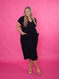 STACCATO Airflow V-Neck Short Sleeve Midi Dress | S - XL -Women Clothing Shop 4W8LOIFVPn8WcKVxayFRHcdwNb1kndT41X41SbF6