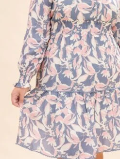 Printed Long Sleeve Midi Dress | S-XL -Women Clothing Shop 4b4f7f4936a64fcbb1fee06a088536c0