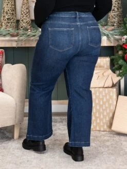 Risen Tummy Control High Rise Crop Wide Jeans | 0-3X -Women Clothing Shop 4b7983fe7c80fca14d36afeb50af6f8a